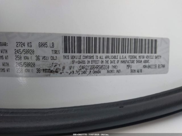 2017 CHRYSLER PACIFICA 2C4RC1GG6HR505310 Photo 8