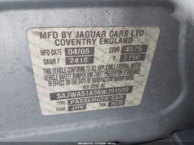 2006 JAGUAR X-TYPE SAJWA51A96WJ01590 Photo 8