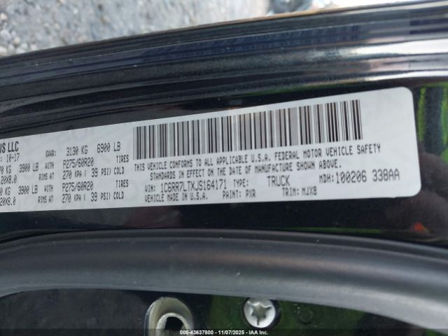 2018 RAM 1500 1C6RR7LTXJS164171 Photo 8