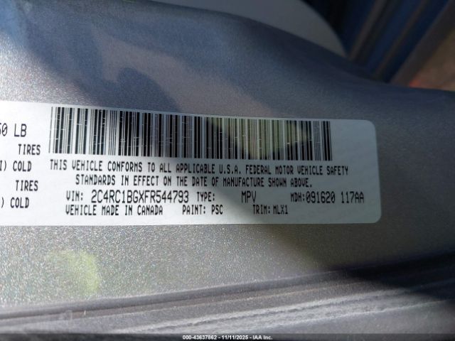 2015 CHRYSLER TOWN & COUNTRY 2C4RC1BGXFR544793 Photo 8