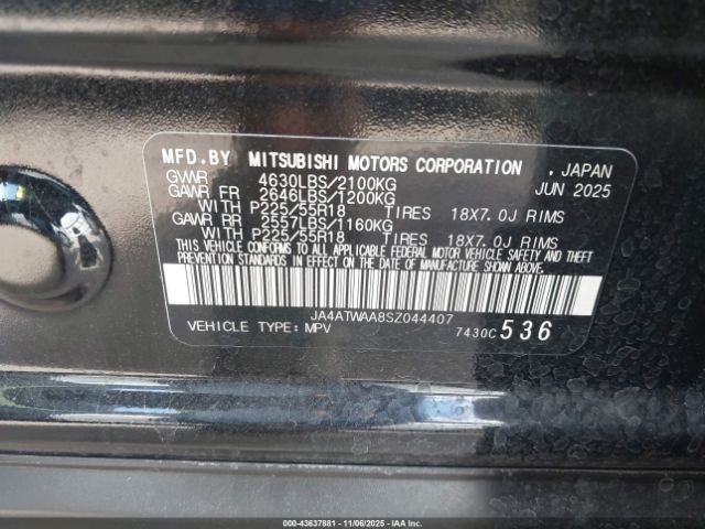 2025 MITSUBISHI ECLIPSE CROSS JA4ATWAA8SZ044407 Photo 8