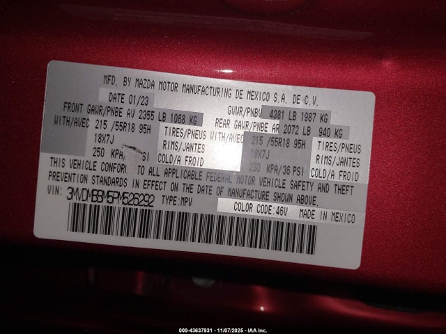 2023 MAZDA CX-30 3MVDMBBM5PM526292 Photo 8