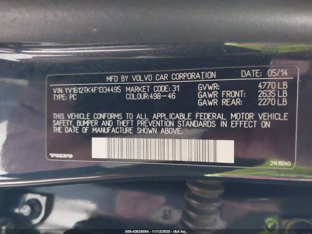 2015 VOLVO S60 YV1612TK4F1334495 Photo 8