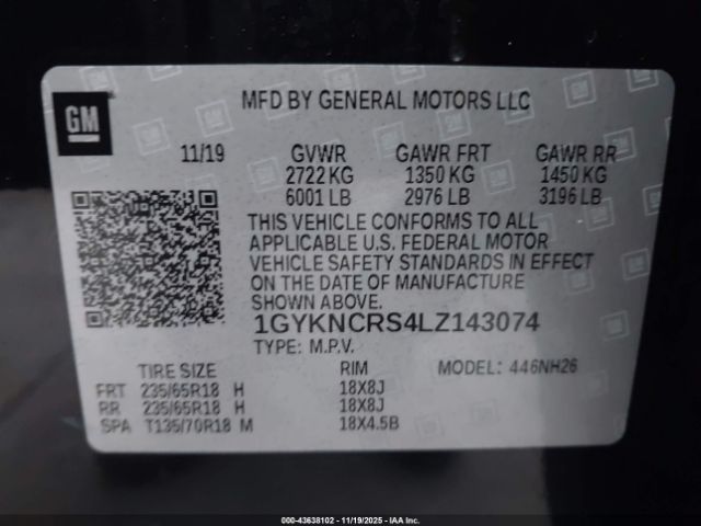 2020 CADILLAC XT5 1GYKNCRS4LZ143074 Photo 8