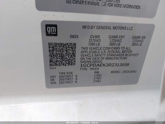 2024 CHEVROLET SILVERADO 1500 1GCPDAEK2RZ313059 Photo 8