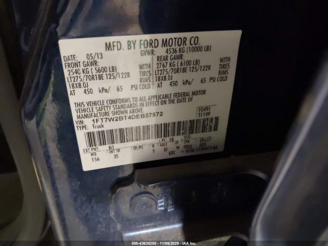 2013 FORD F-250 1FT7W2BT4DEB57572 Photo 8