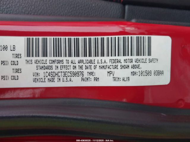 2014 DODGE DURANGO 1C4SDHCT3EC590976 Photo 8