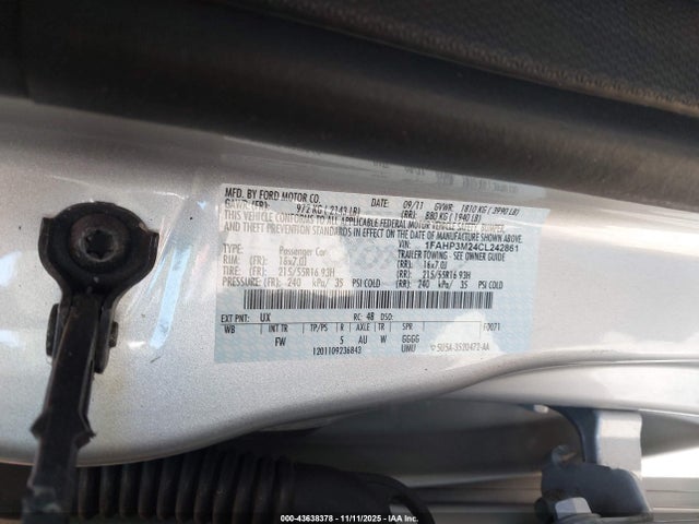 2012 FORD FOCUS 1FAHP3M24CL242861 Photo 8