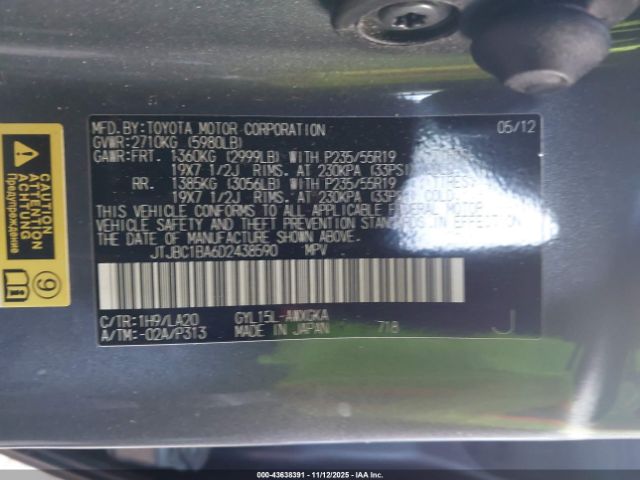 2013 LEXUS RX 450H JTJBC1BA6D2438590 Photo 8