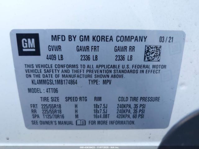 2021 BUICK ENCORE GX KL4MMGSL1MB174864 Photo 8