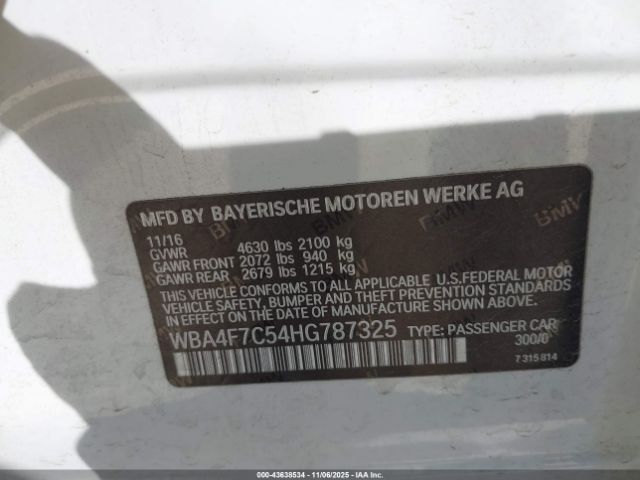 2017 BMW 430I GRAN COUPE WBA4F7C54HG787325 Photo 8