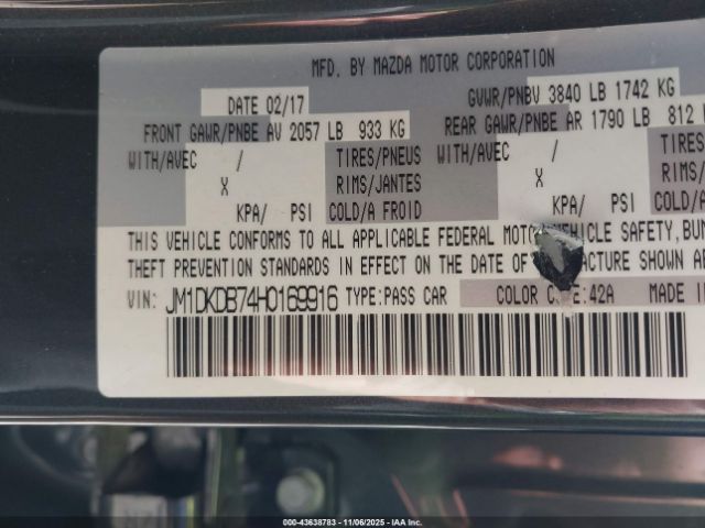 2017 MAZDA CX-3 JM1DKDB74H0169916 Photo 8