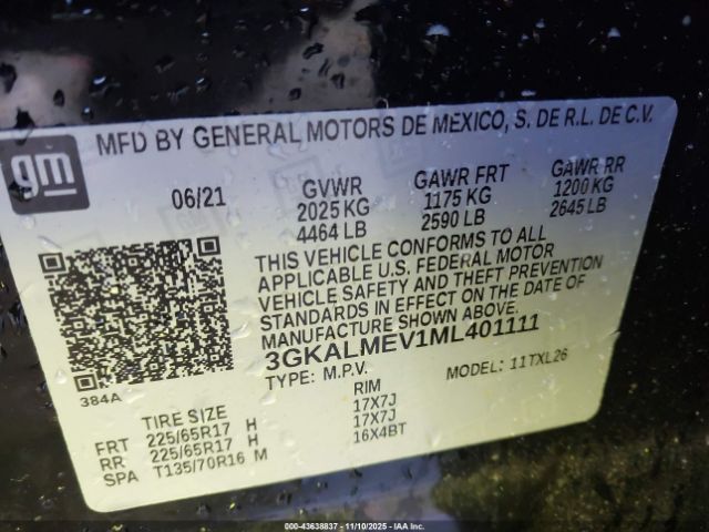 2021 GMC TERRAIN 3GKALMEV1ML401111 Photo 8