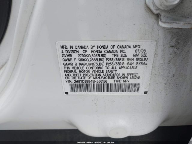 2008 ACURA MDX 2HNYD28848H556150 Photo 8