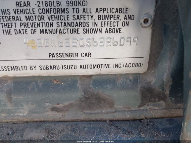 1995 SUBARU LEGACY 4S3BK6350S6326099 Photo 8