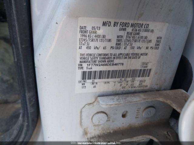 2013 FORD F-250 1FT7W2A68DEB46778 Photo 8