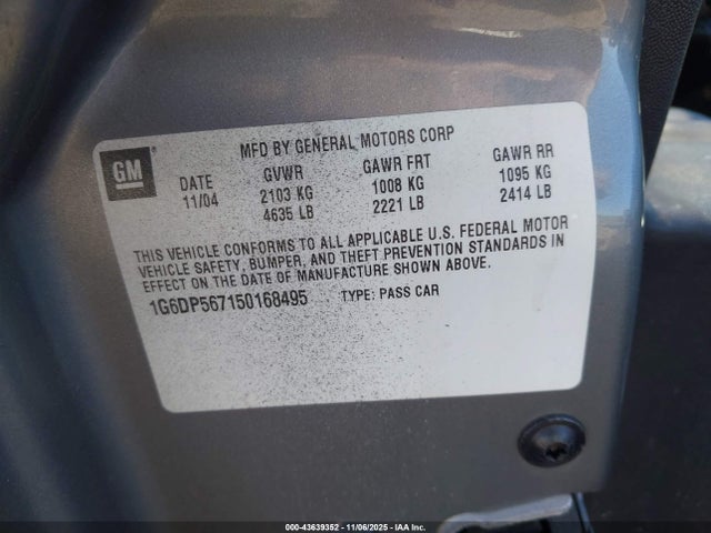 2005 CADILLAC CTS 1G6DP567150168495 Photo 8