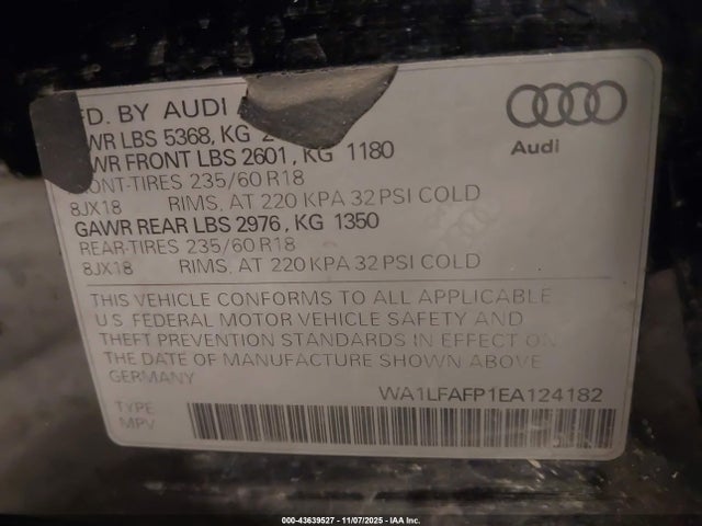 2014 AUDI Q5 WA1LFAFP1EA124182 Photo 8