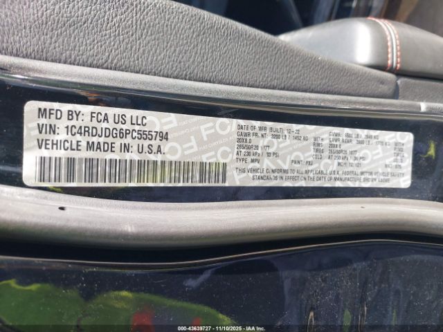 2023 DODGE DURANGO 1C4RDJDG6PC555794 Photo 8