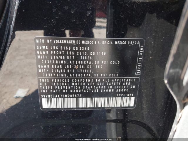 2024 VOLKSWAGEN TIGUAN 3VVRB7AX7RM205672 Photo 8