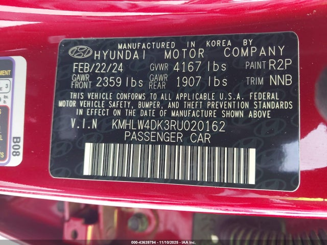 2024 HYUNDAI ELANTRA N KMHLW4DK3RU020162 Photo 8