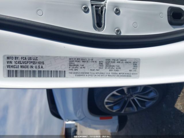 2023 JEEP GRAND WAGONEER 1C4SJVGP7PS511015 Photo 8