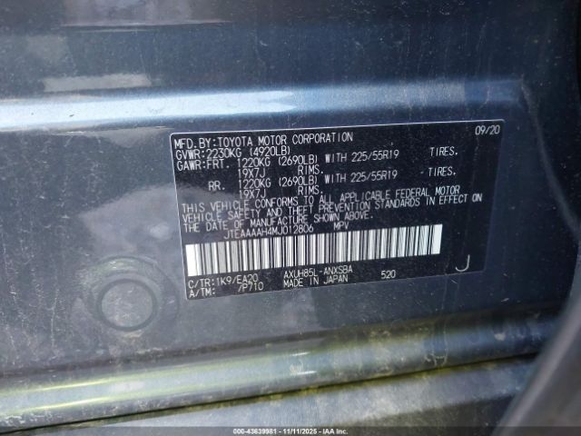 2021 TOYOTA VENZA JTEAAAAH4MJ012806 Photo 8