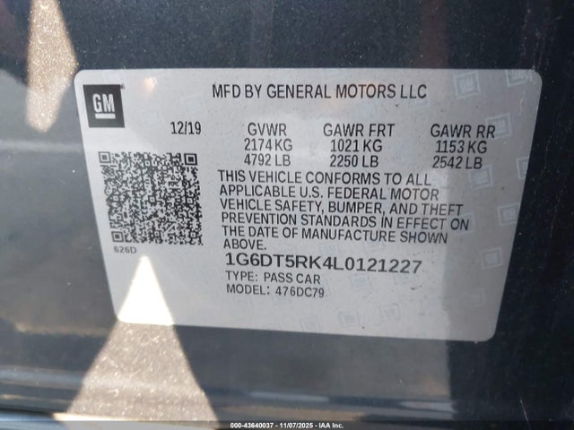 2020 CADILLAC CT5 1G6DT5RK4L0121227 Photo 8