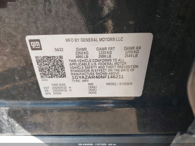 2022 CADILLAC XT4 1GYAZAR40NF146211 Photo 8