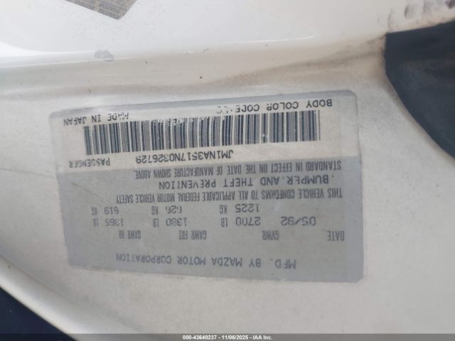 1992 MAZDA MX-5 MIATA JM1NA3517N0326729 Photo 8