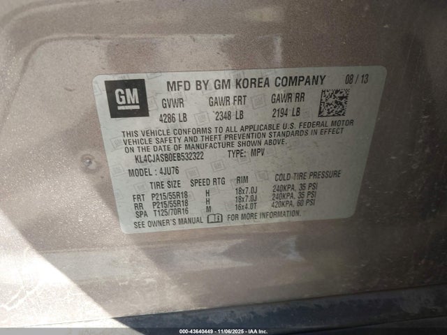 2014 BUICK ENCORE KL4CJASB0EB532322 Photo 8