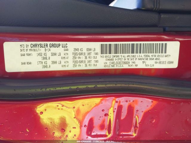 2014 DODGE DURANGO 1C4RDJDG3EC596820 Photo 8