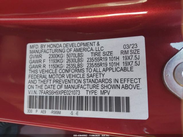 2023 HONDA CR-V HYBRID 7FARS6H9XPE021073 Photo 8