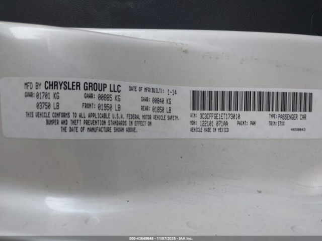 2014 FIAT 500E 3C3CFFGE1ET173010 Photo 8