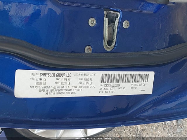 2013 DODGE DART 1C3CDFBA1DD139924 Photo 8