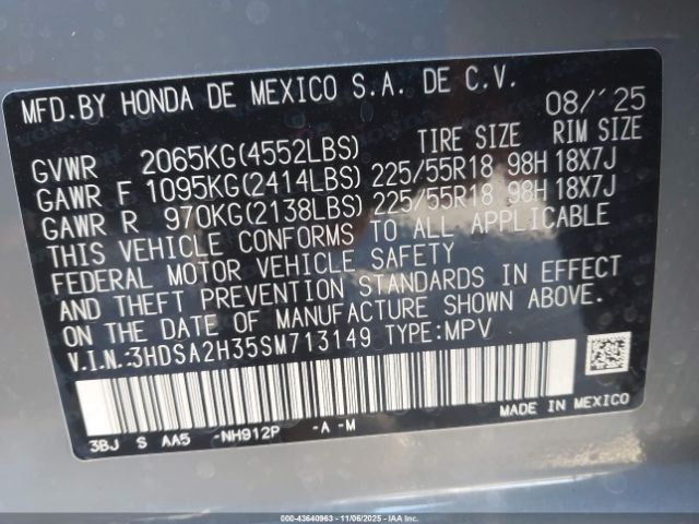 2025 ACURA ADX 3HDSA2H35SM713149 Photo 8