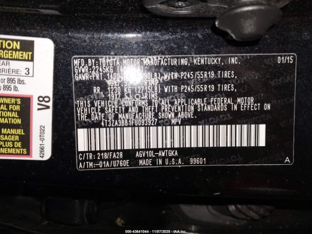 2015 TOYOTA VENZA 4T3ZA3BB1FU093927 Photo 8