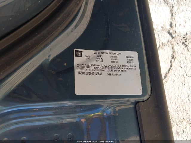 2006 CADILLAC STS-V 1G6DX67D960180647 Photo 8