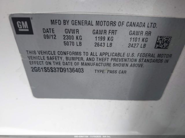 2013 CADILLAC XTS 2G61S5S37D9136403 Photo 8