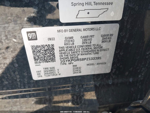 2023 CADILLAC XT6 1GYKPGRS8PZ133395 Photo 8