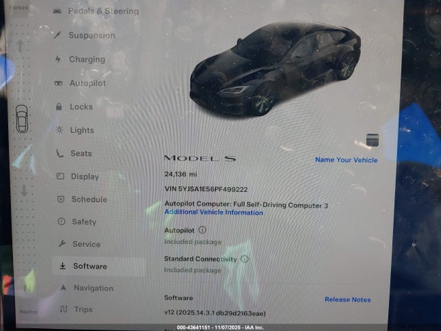 2023 TESLA MODEL S 5YJSA1E56PF499222 Photo 6