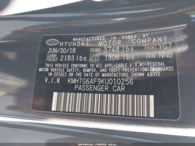 2019 HYUNDAI VELOSTER KMHTG6AF9KU010256 Photo 8