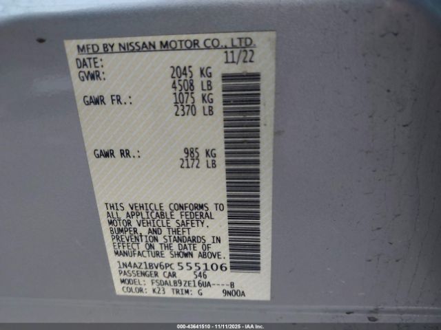 2023 NISSAN LEAF 1N4AZ1BV6PC555106 Photo 8