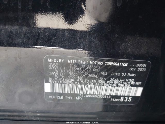 2024 MITSUBISHI OUTLANDER JA4J4WA86RZ023513 Photo 8