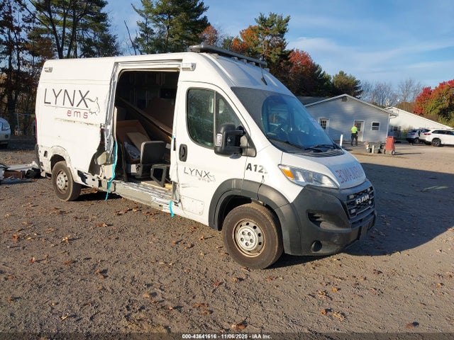 43641616 :رقم المزاد ، 3C6LRVDG7PE565412 vin ، 2023 Ram Promaster 2500 High Roof 159 Wb مزاد بيع