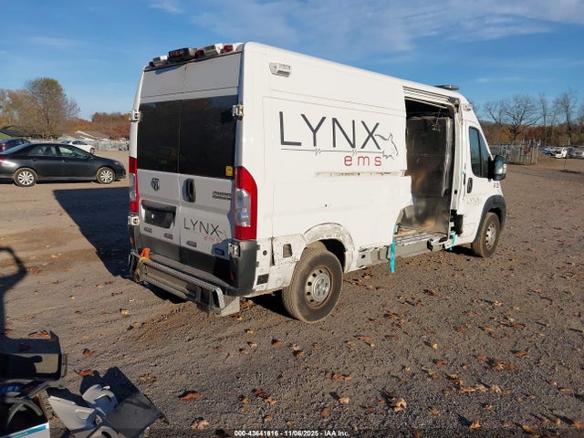 43641616 :رقم المزاد ، 3C6LRVDG7PE565412 vin ، 2023 Ram Promaster 2500 High Roof 159 Wb مزاد بيع