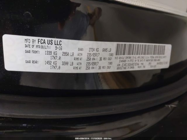 2017 CHRYSLER PACIFICA 2C4RC1BGXHR576744 Photo 8
