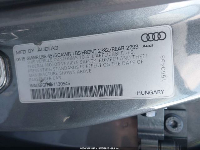 2015 AUDI A3 WAUBFGFF5F1130545 Photo 8
