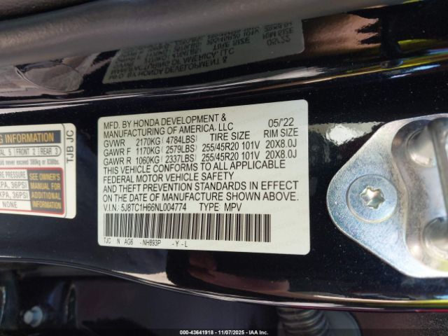 2022 ACURA RDX 5J8TC1H66NL004774 Photo 8