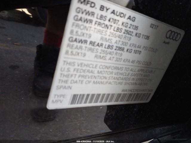 2017 AUDI Q3 WA1HCCFSXHR017605 Photo 8